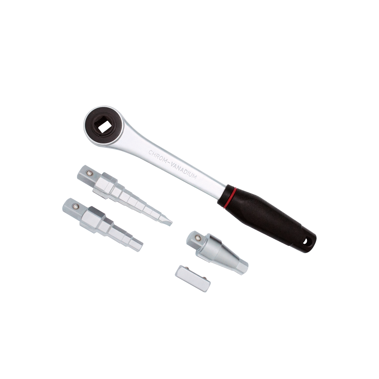 1/2" Dr. Square Ratchet Handle with Step Wrench